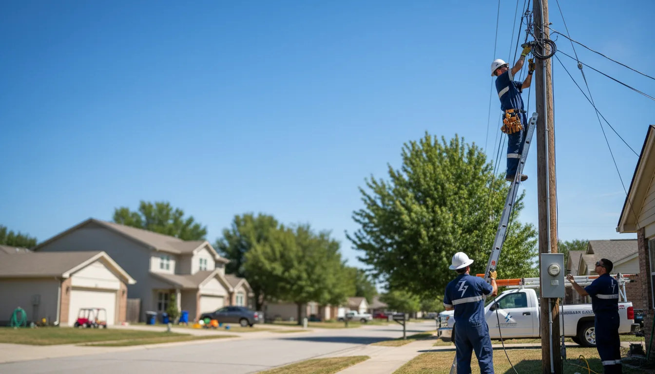 Residential electrician providing installation services in Norvell, MI